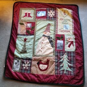 Christmas Patchwork Photo Blanket Cracker Barrel Old Country Store